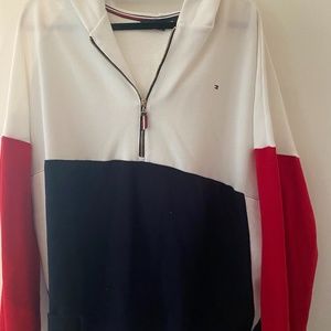 Tommy Hilfiger Oversized Quarter Zip Pullover